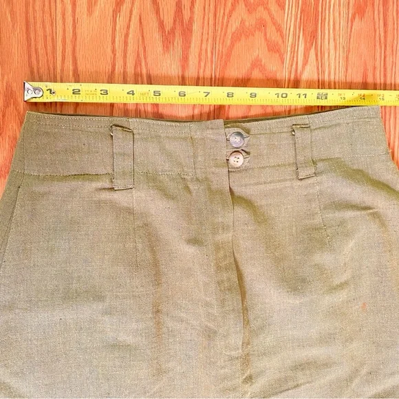 Green Lined Midi Skirt - Picture 3 of 11